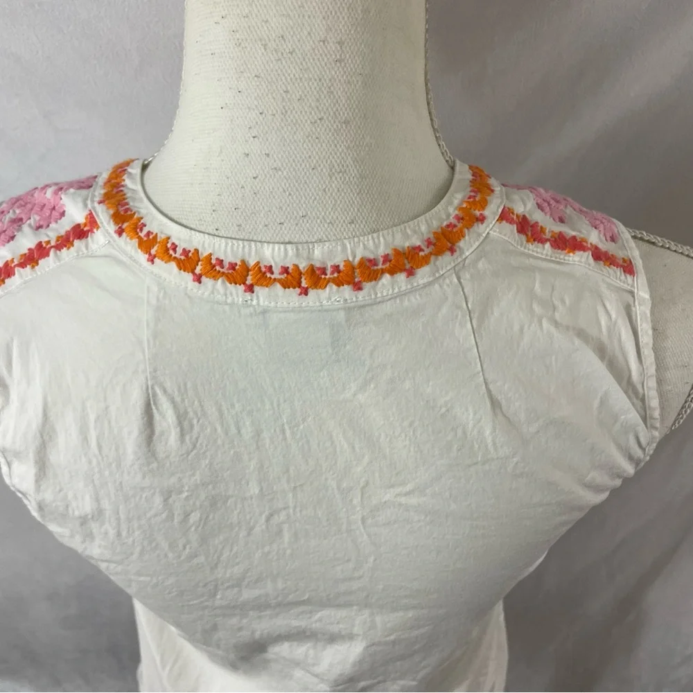 J.crew Embroidered tank top